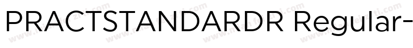PRACTSTANDARDR Regular字体转换